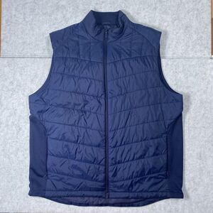 CALLAWAY VEST MENS XL BLUE NYLON GOLF FULL ZIP SWING TECH OUTDOOR HIKING GOLFING